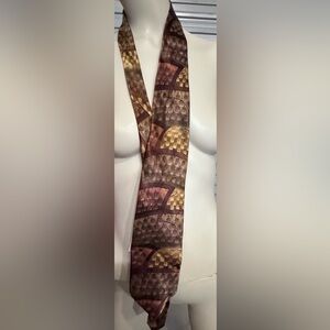 JERRY  GARCIA NECKTIE NWT BROWN TAN BLACK GOLD ABSTRACT